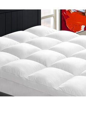Plush White Twin Mattress Topper